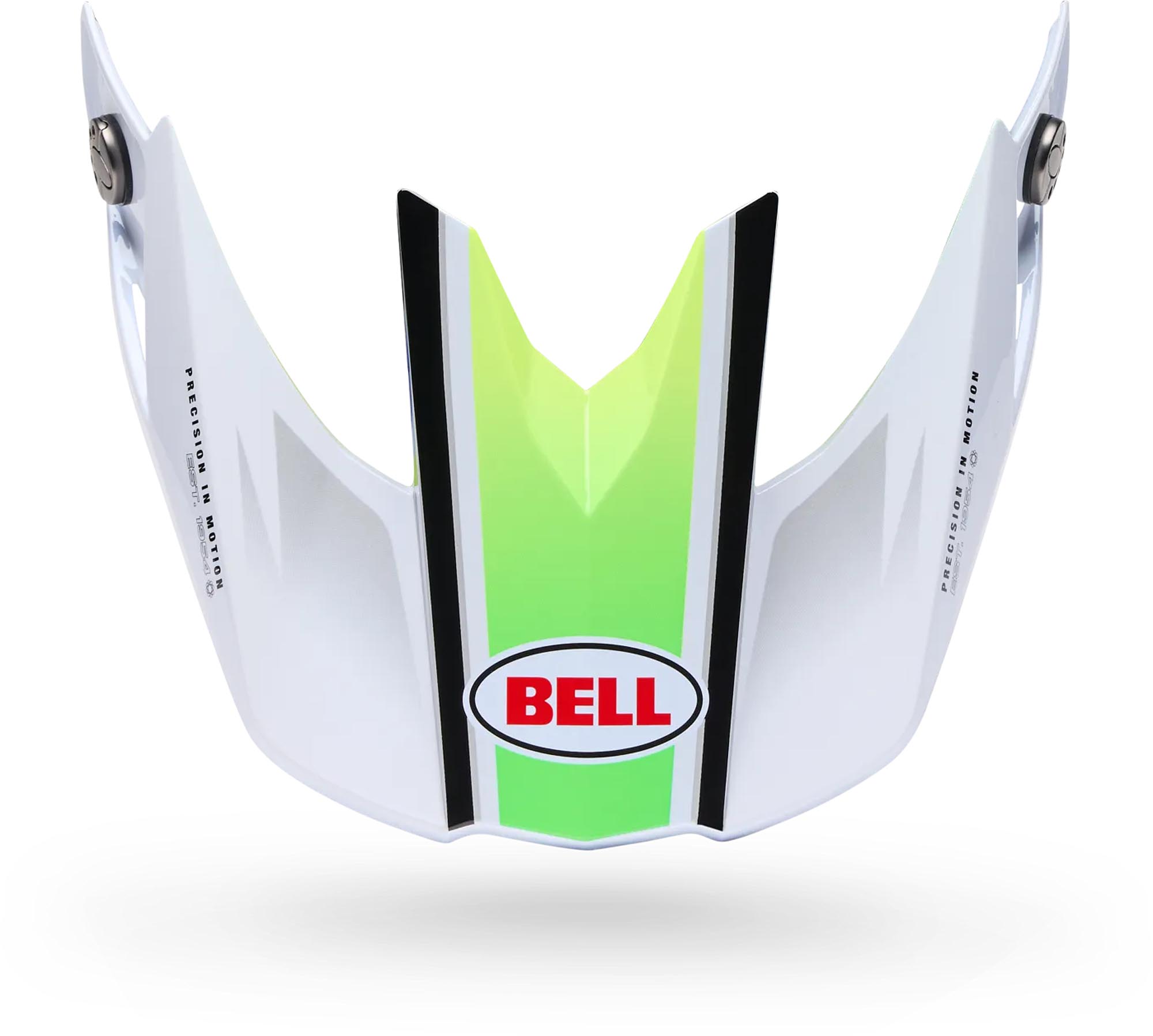 Bell Moto-10 Spherical Grid Vârful Casca Alb/Albastru Figura 1