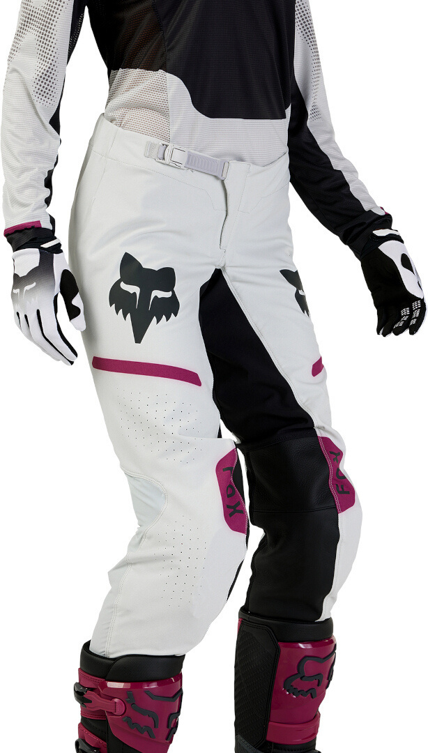FOX Flexair Optical Motocross Bukser til damer lysegrå/sort 4 Figur 5
