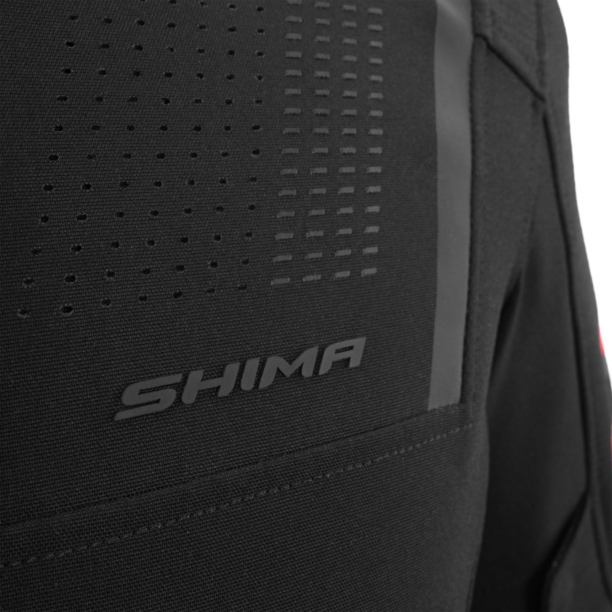 SHIMA Rush 3.0 Motorcykeltextiljacka svart/röd M Figur 18