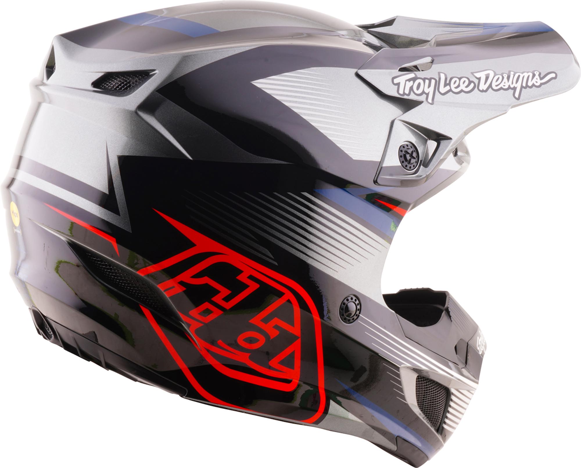Troy Lee Designs SE5 Polycarbonate MIPS Ripper Motocross Helmet grey S (55/56) Figure 4