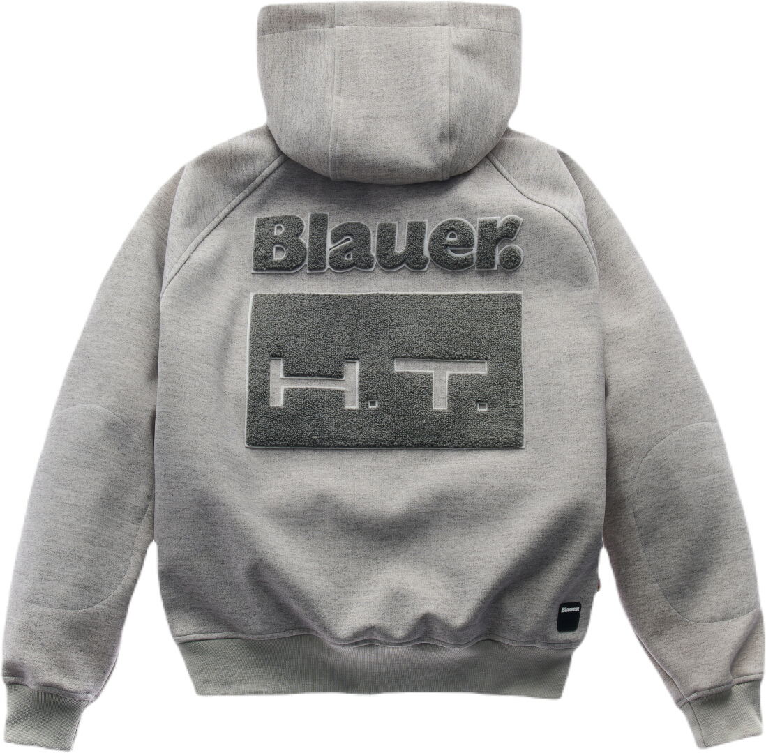 Blauer Easy Man vattentät Motorcykel Zip Hoodie grå S Figur 2