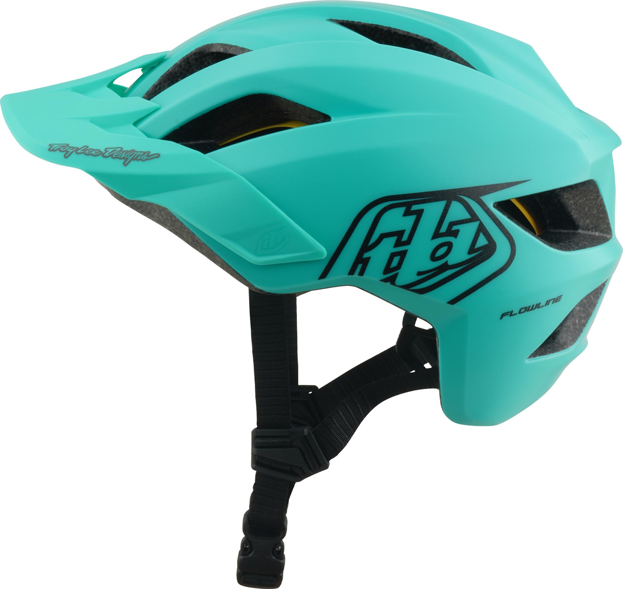 Troy Lee Designs Mips Flowline Point Jeugd Fietshelm turquoise mat 48-53 cm Figuur 7