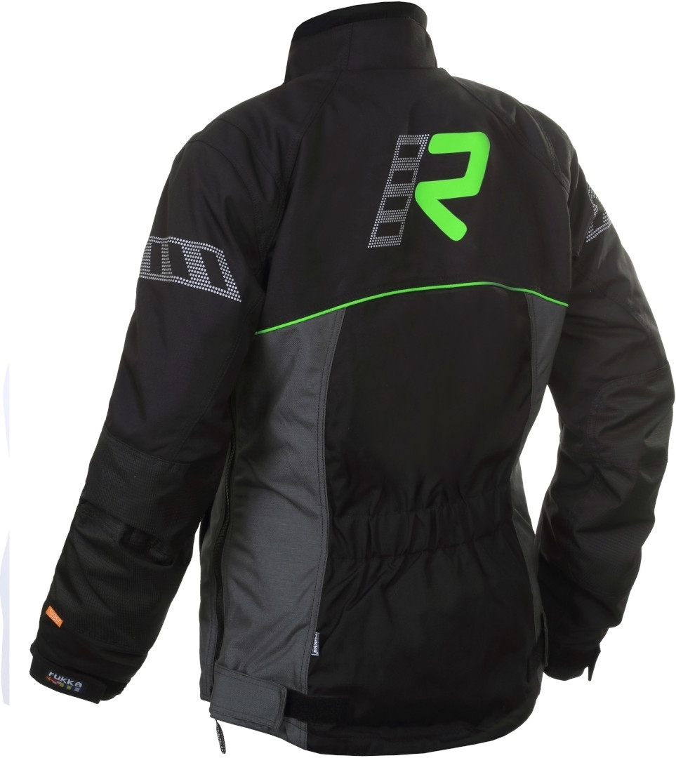 Rukka Hermia Gore-Tex Jachetă textilă pentru motociclete pentru doamne Negru/Verde 48 Figura 2
