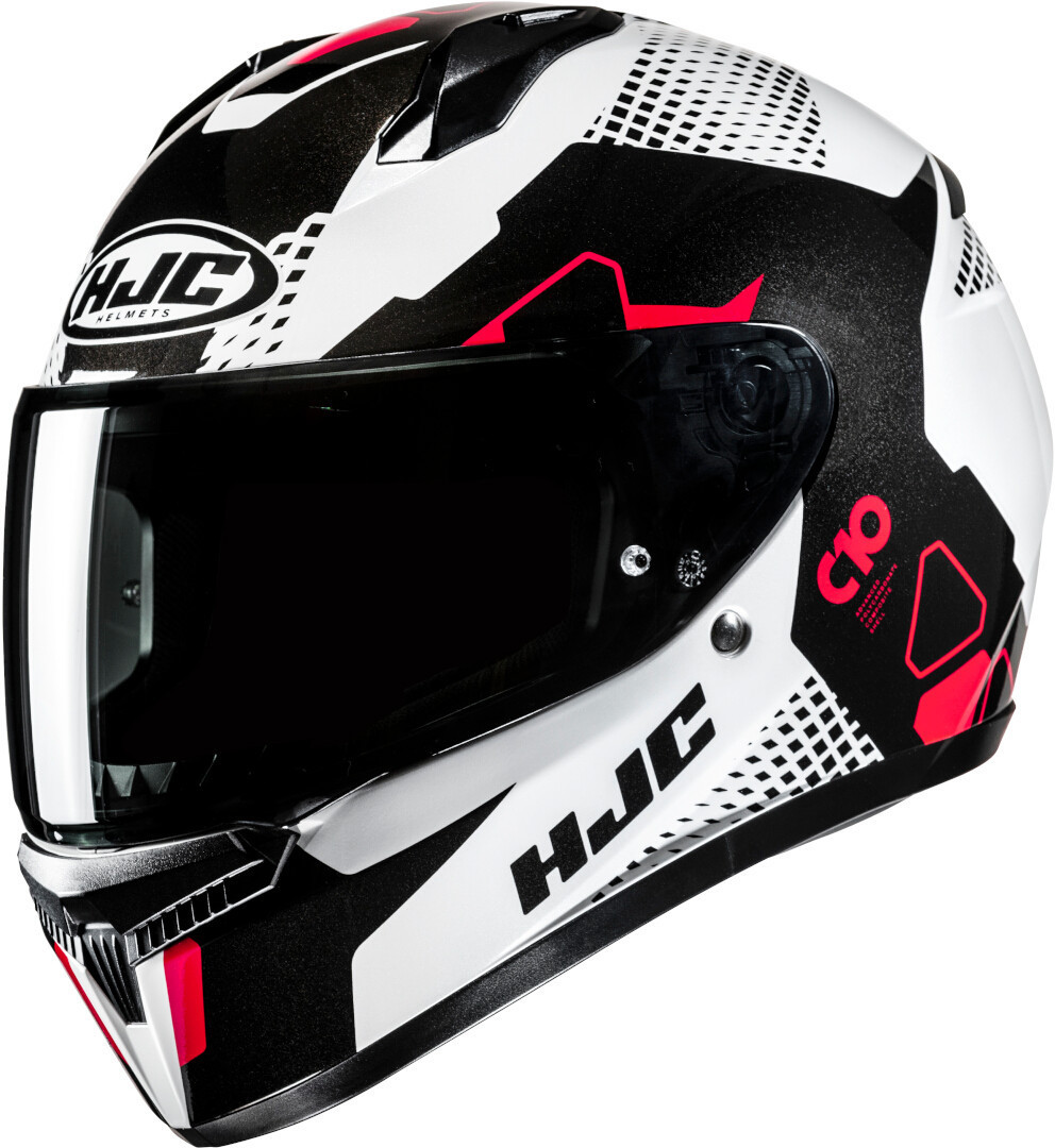 HJC C10 Aspa Casco Negro/Blanco/Rojo XL (60/61) Figura 1