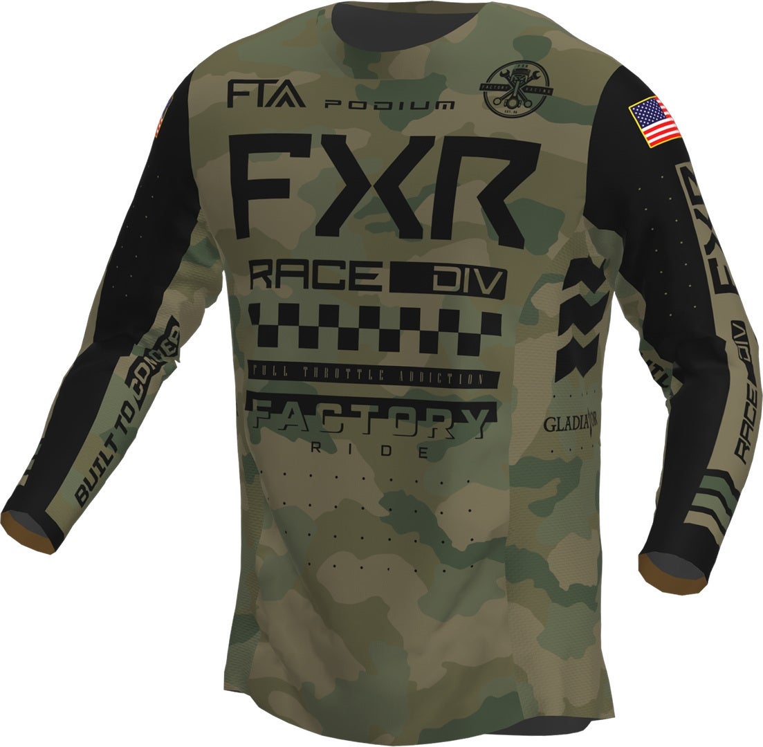 FXR Podium Gladiator 2023 Motokrosový dres olive 3XL Obrázek 1