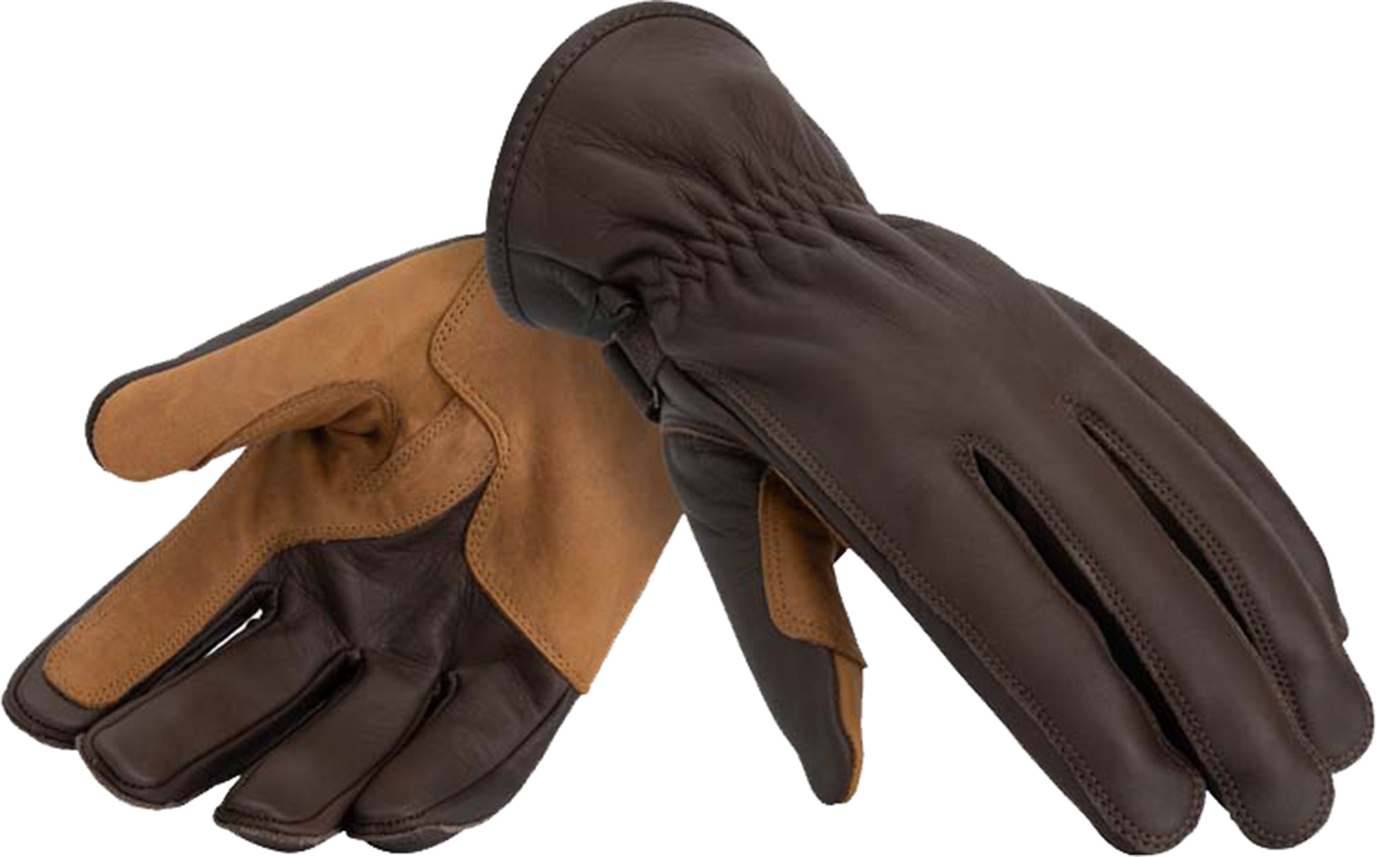 Rusty Stitches Johnny V2 Motorcycle Gloves brown S Figure 2