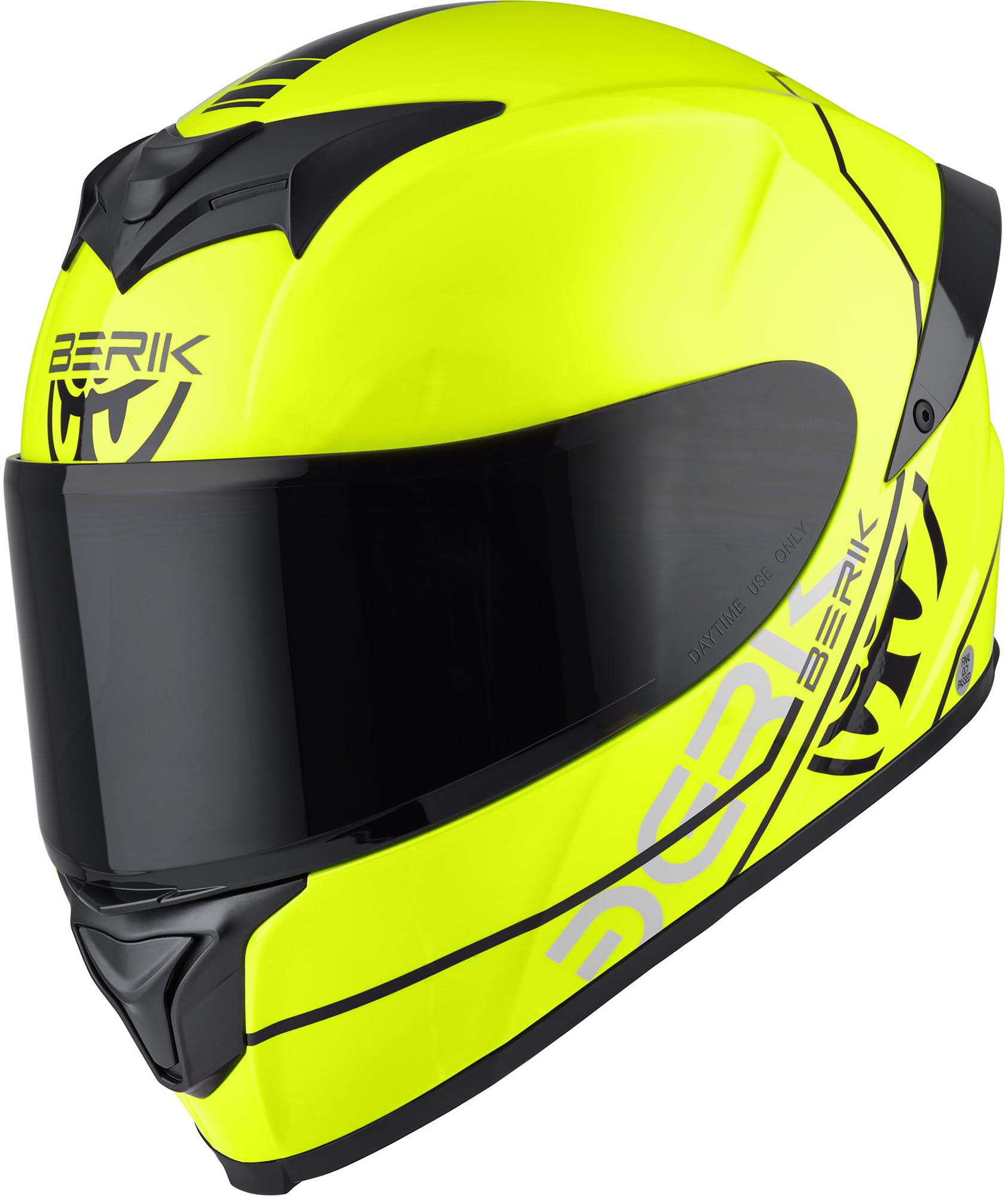 Berik FF867 Taruna Hjelm fluo-gul/sort/grå L Figur 1