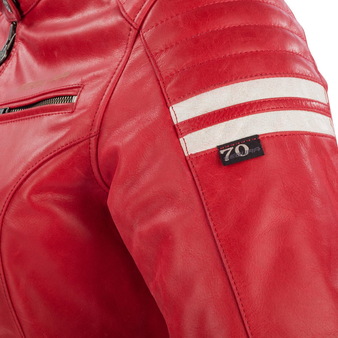Segura Funky Damen Motorrad Lederjacke rot 42 Abbildung 3