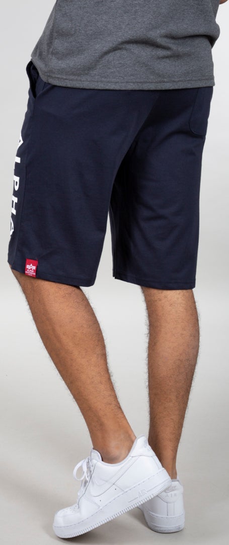 Alpha Industries Jersey Shorts Donkerblauw L Figuur 3