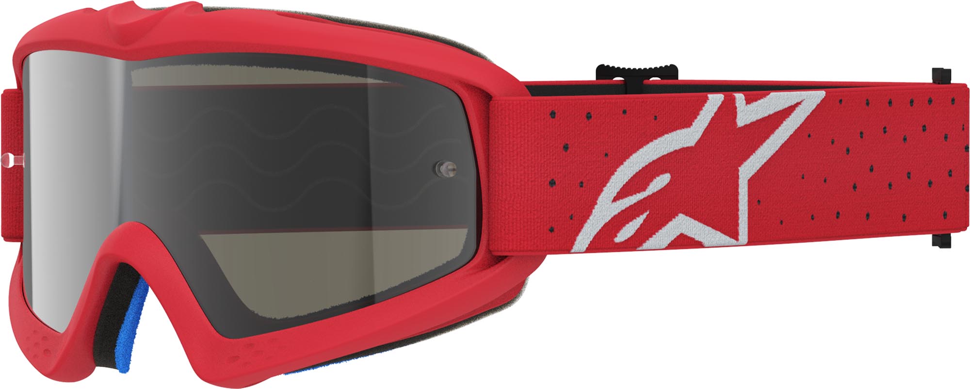 Alpinestars Vision Vesta Mirror Ungdoms-motocrossglasögon röd/vit Figur 1