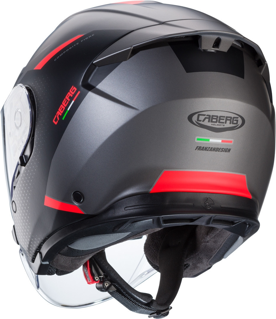 Caberg Flyon II Boss Casco Jet grigio/nero/rosso S (55/56) Figura 2