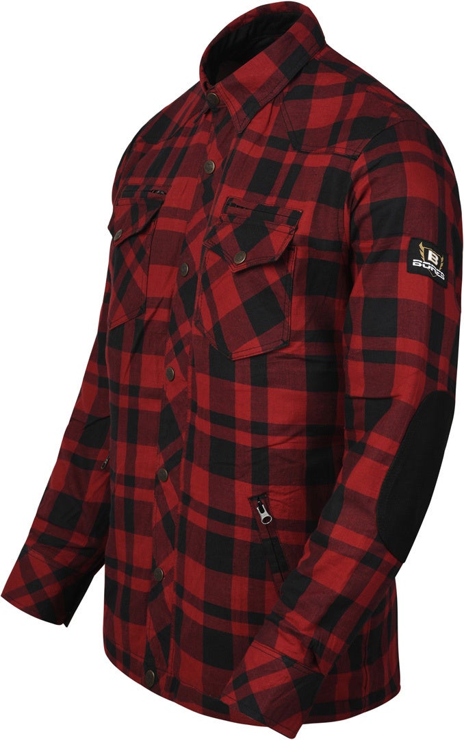 Bores Lumberjack Premium Camicia da moto rosso/nero M Figura 2