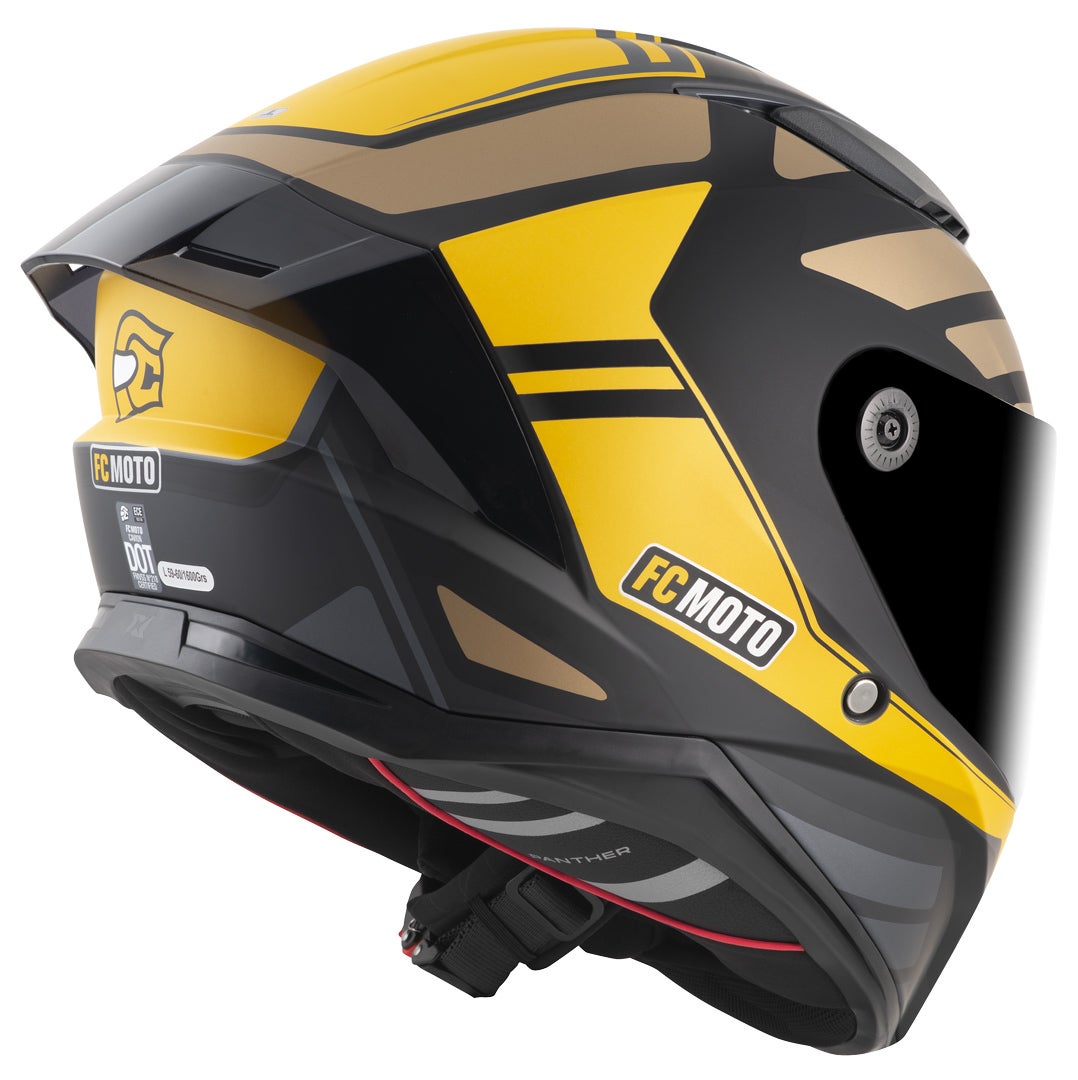 FC-Moto FF130SV Cavion Casco nero opaco/oro 2XL Figura 3