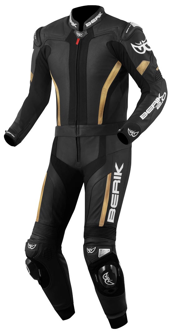 Berik Losail Two Piece Motorcycle Leather Suit black/bronze 58 Figure 1
