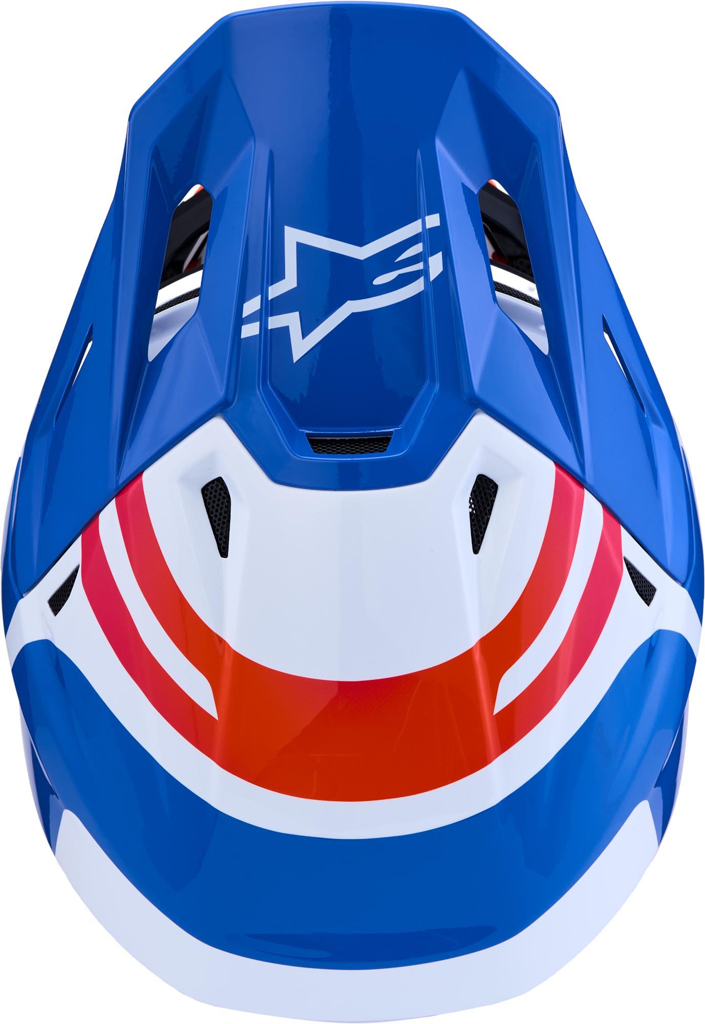 Alpinestars S-M7 Core Casque de motocross Blanc/Bleu/Orange S (55/56) Figure 6