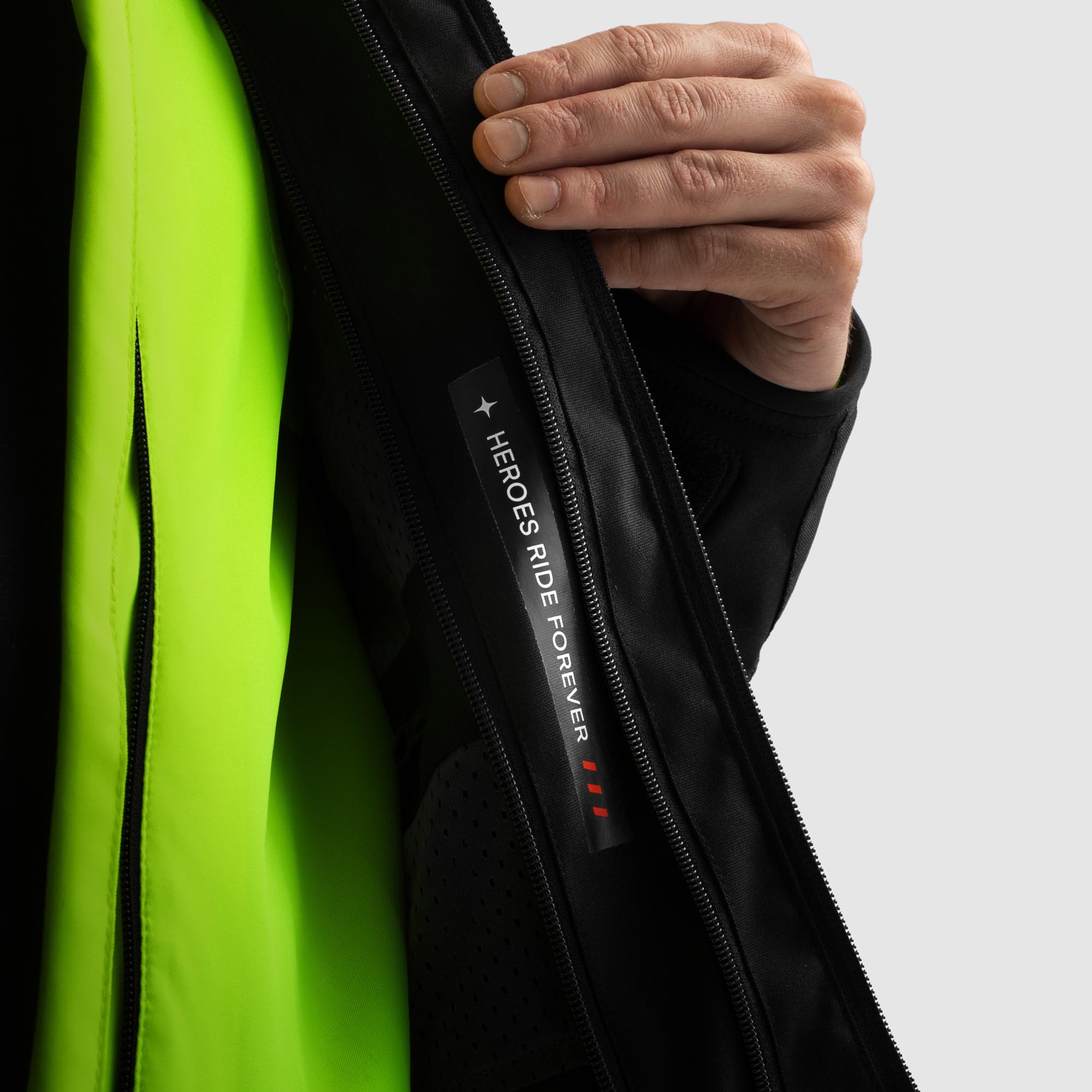 Side view of Rebelhorn Borg 2 waterproof Motorcycle Textile Jacket