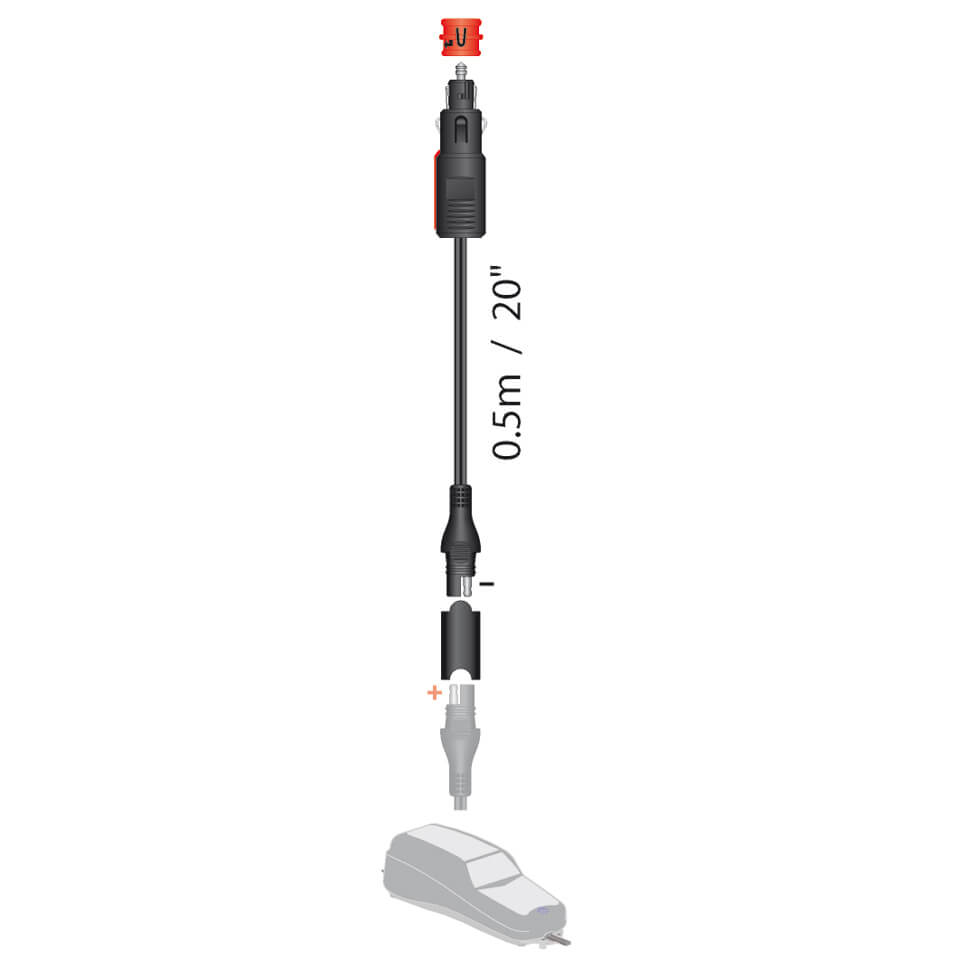 OPTIMATE 12V Stecker für DIN-Steckdosen & Zigarettenanzünder Figura 2