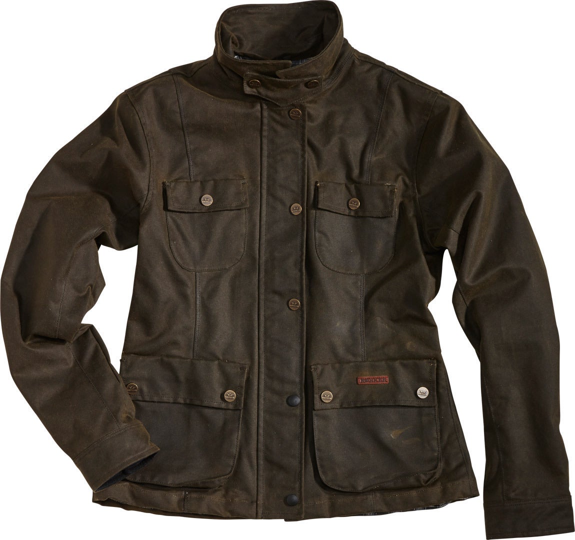 Rokker Wax Cotton 레이디 재킷 녹색 3XL 그림 1