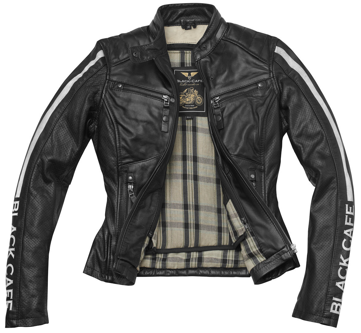 Black-Cafe London Toronto Damen Motorrad Lederjacke XL Abbildung 2