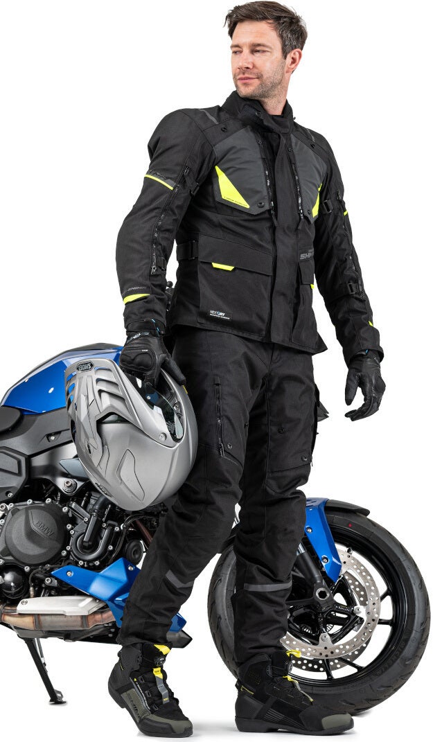 SHIMA Runner waterproof Motorcycle Textile Jacket black/yellow 4XL Figure 3