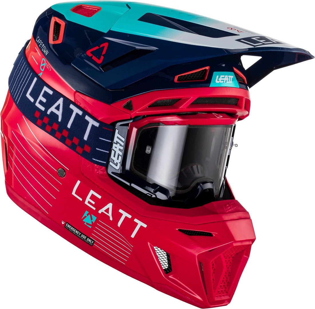 Leatt 8.5 Royal Capacete de Motocross com Óculos L (59/60) Figura 1