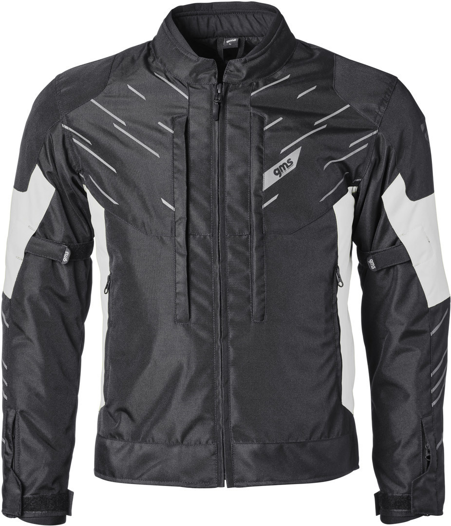 GMS Kasai waterproof Motorcycle Textile Jacket black/white M Figure 1