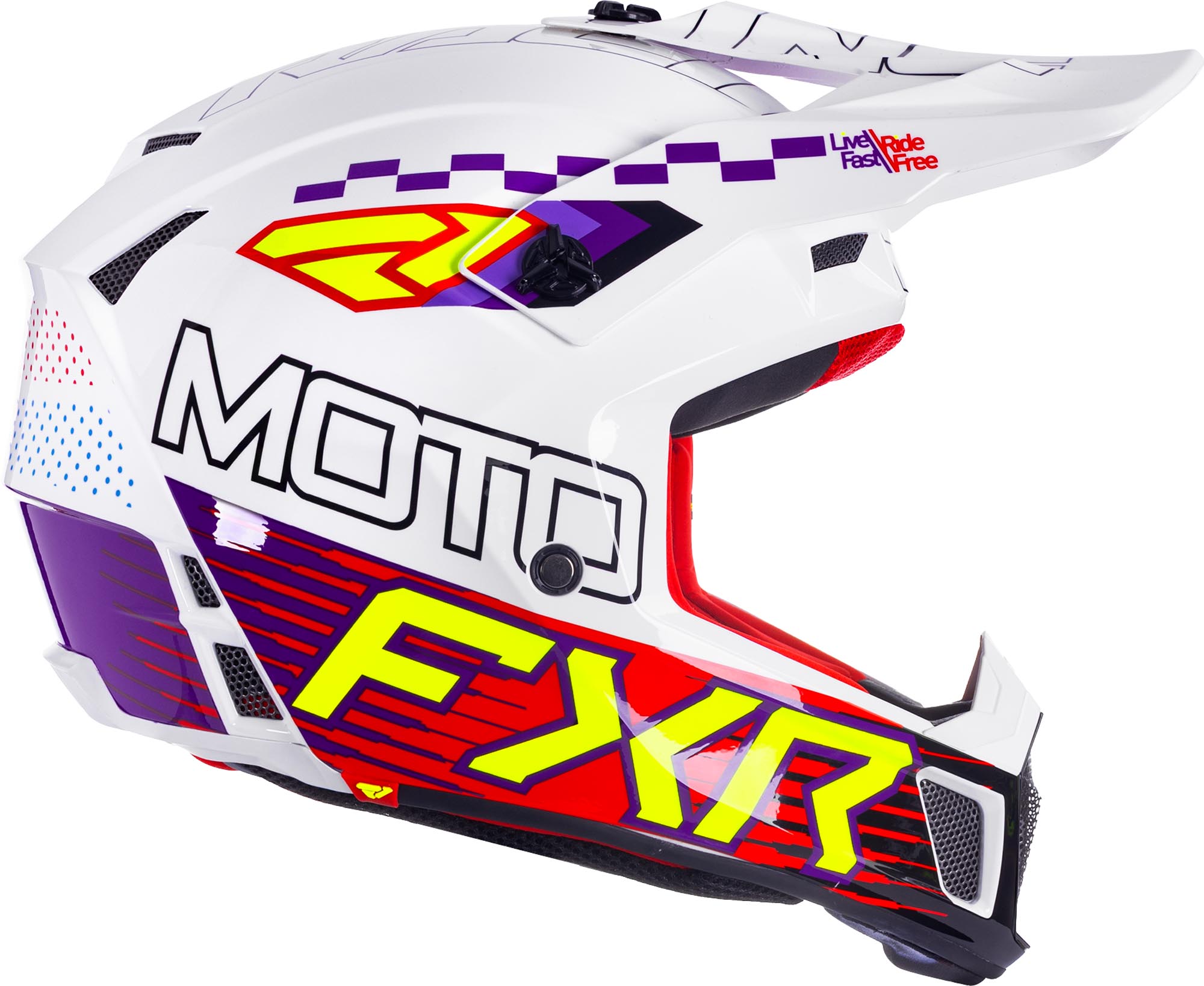 FXR Clutch Race Div Casco da motocross Multicolore M Figura 3