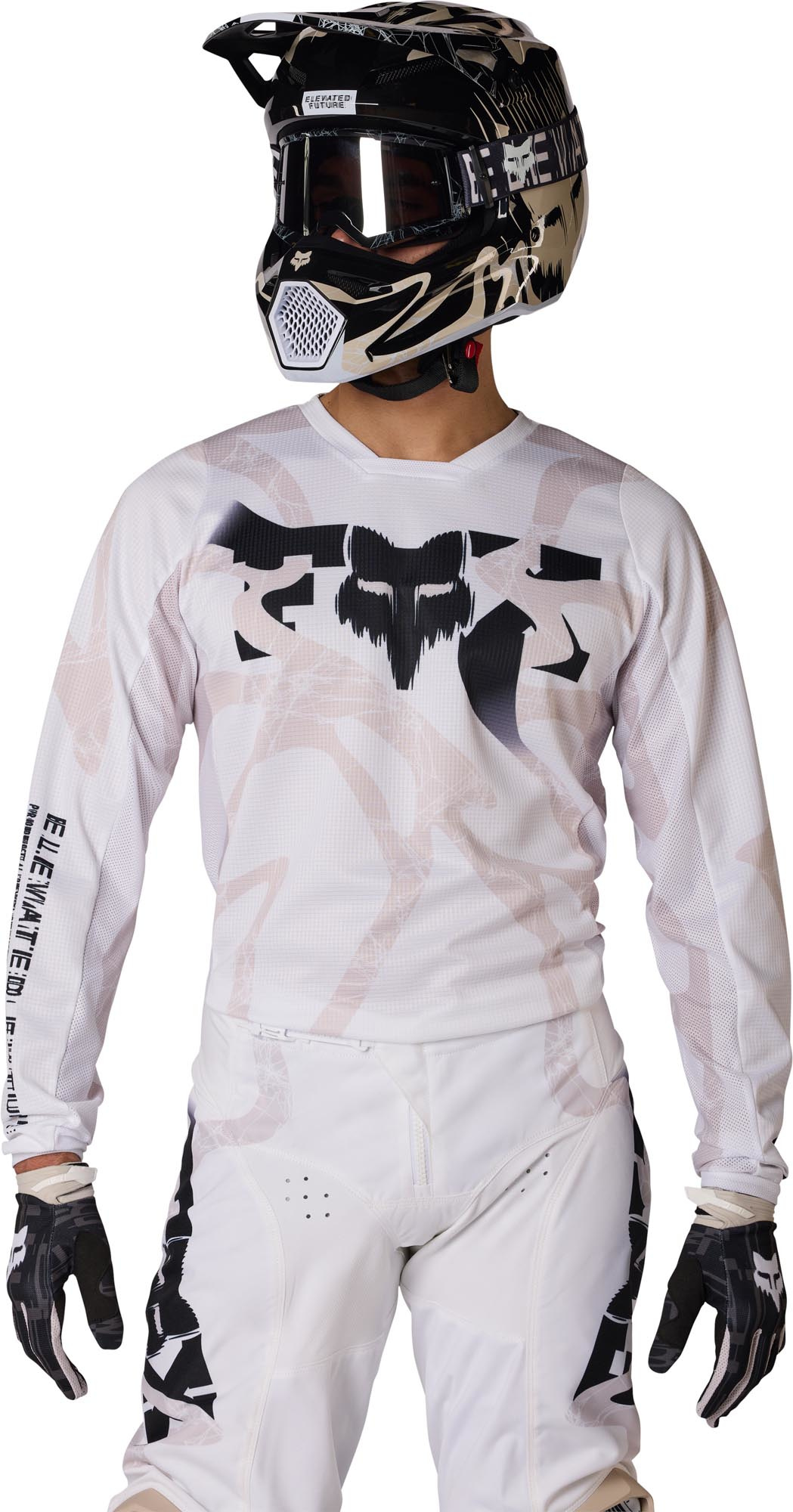 FOX 180 Diffuse Special Edition Motocrosstrøje hvid/sort 2XL Figur 3