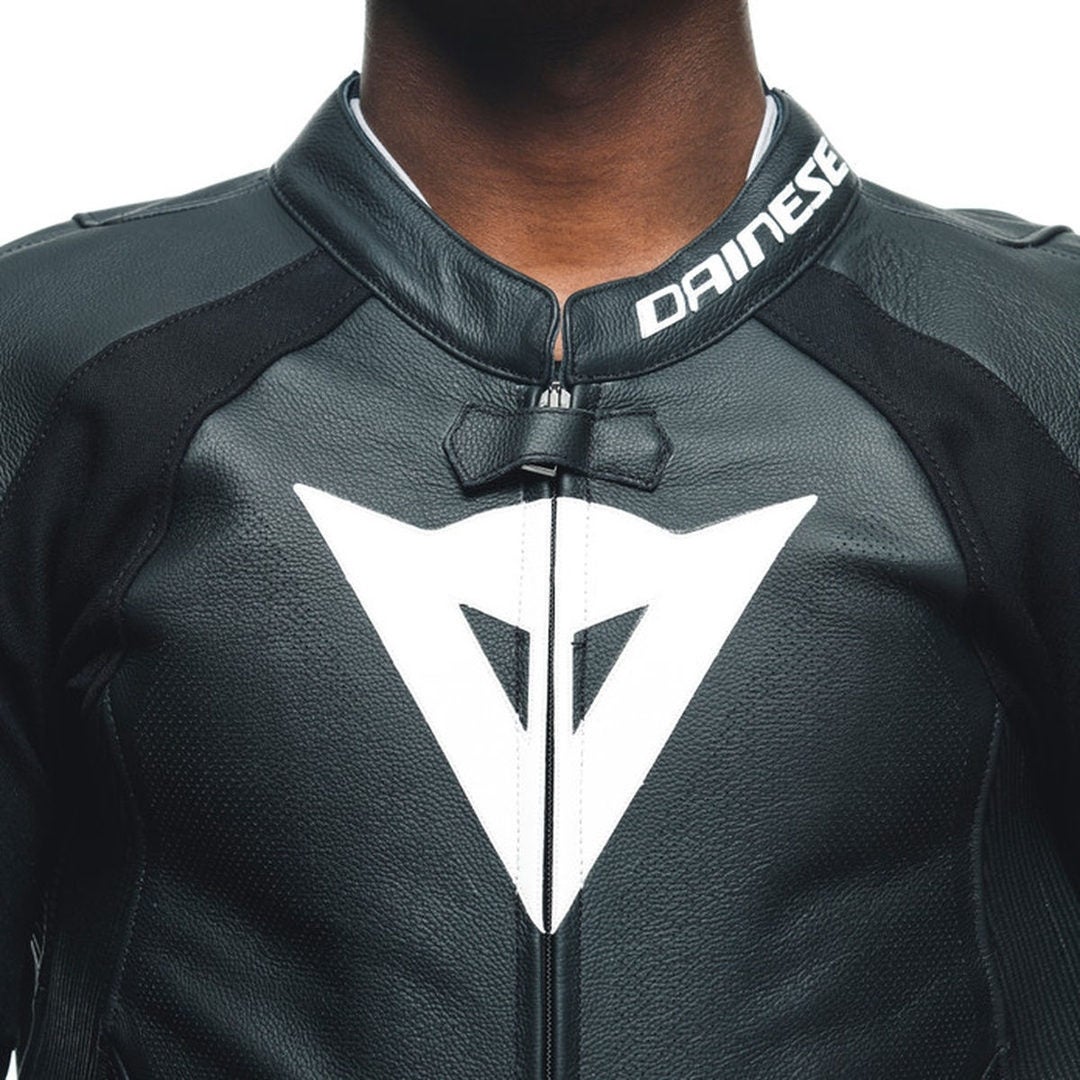 Dainese Tosa One Pece Perforated Motorcycle Leather Suit black/white 54 Figure 8