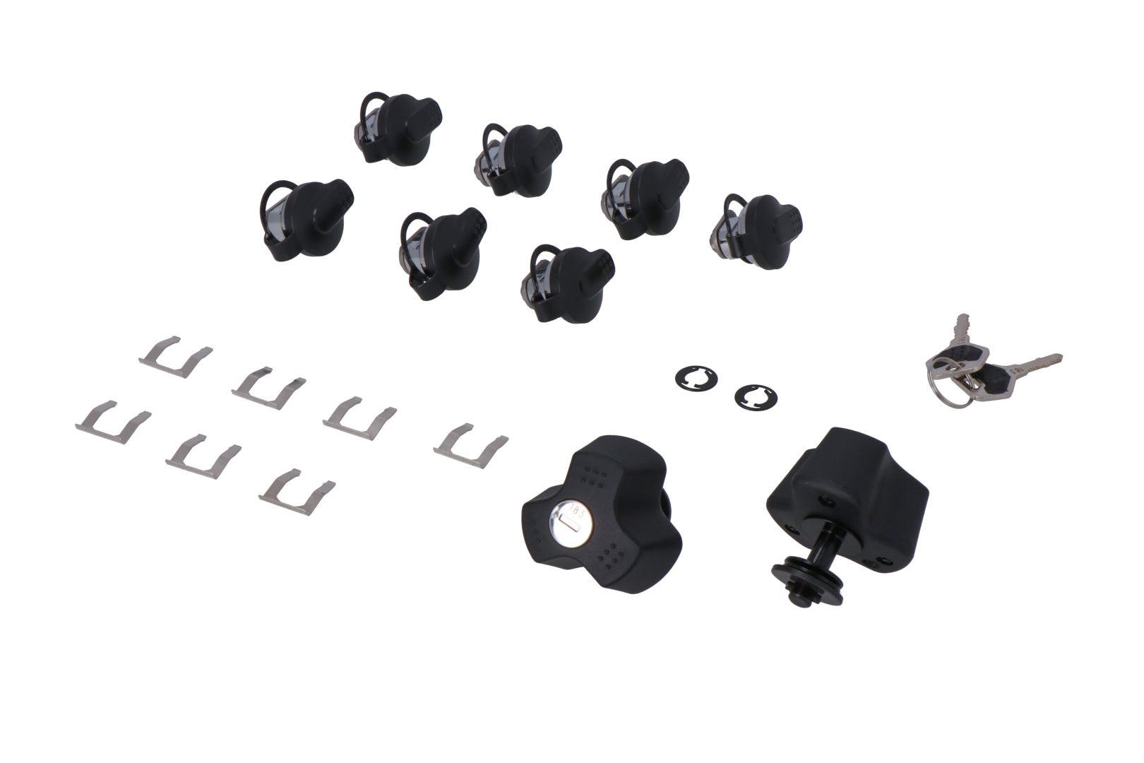SW-Motech TRAX lock set with anti-theft protection EVO - 9 matching locks, 2 keys. Anti-theft protection. Figure 2