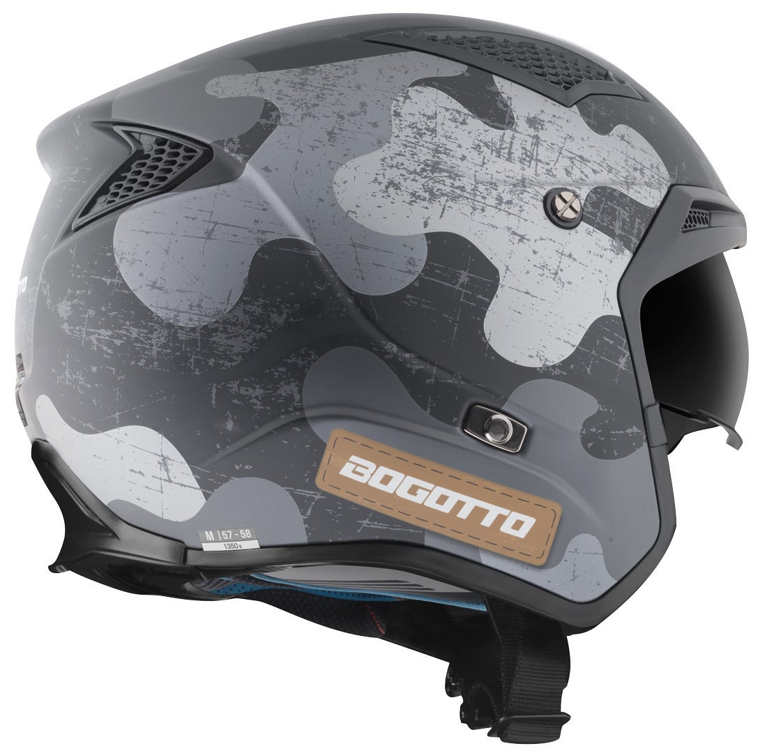 Bogotto Radic Camo 22.06 Casco nero opaco S Figura 18