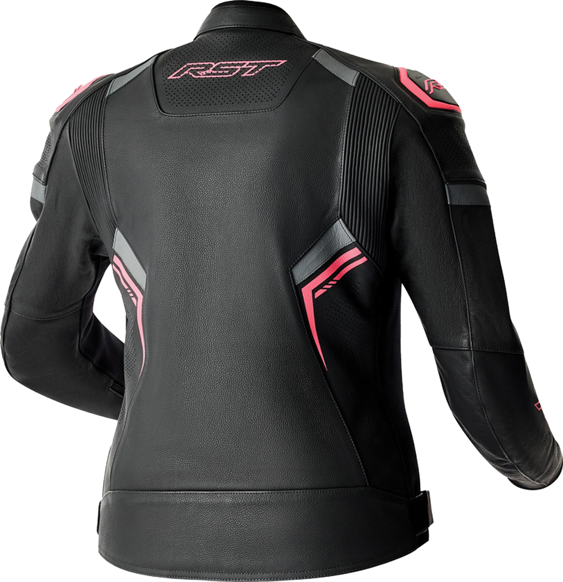 RST S1 D3O Damer motorcykellæderjakke sort/pink 10 Figur 2