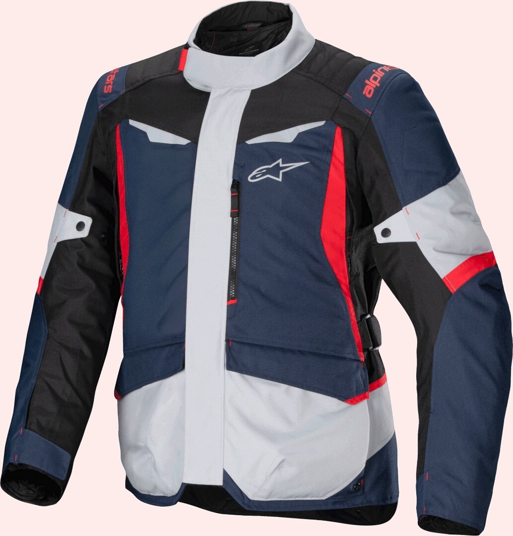 Alpinestars Men's Black/Blue/Red St-1 Waterproof Motorcycle Textile Jacket
