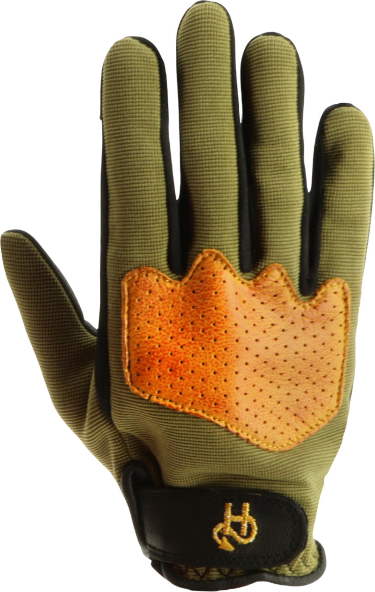 Helstons Duna Guanti da moto da donna Arancione/Verde 9 Figura 1
