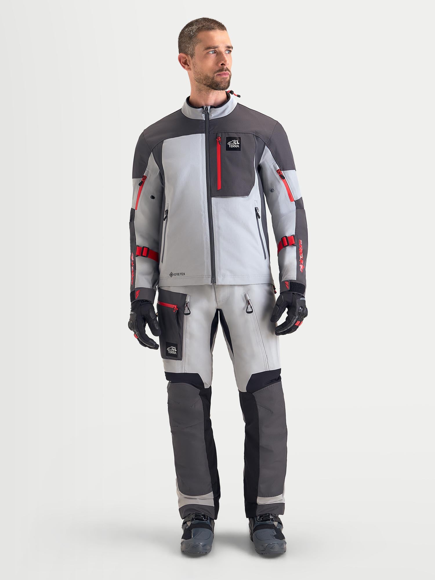 Alpinestars Arenis Gore-Tex vandtæt motorcykel-tekstiljakke grå/sort S Figur 3