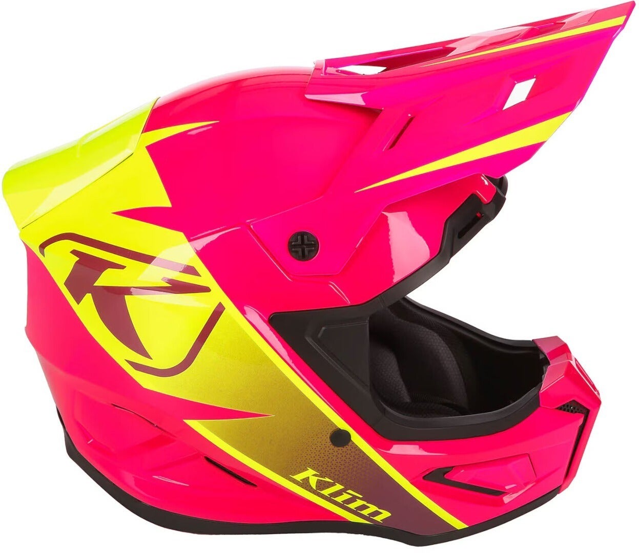 Klim T1 Freeride Casque de motoneige rose/jaune M (57/58) Figure 6