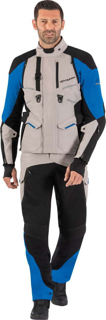 Ixon Eddas Motorcycle Textile Jacket grey/black/blue S Figure 3