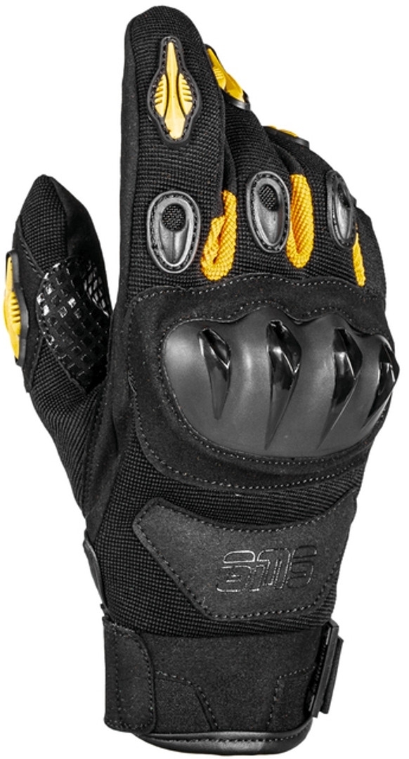 GMS Tiger Motorcycle Mănuși de motocicletă negru/galben 3XL Figura 1
