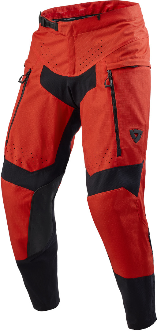 Revit Peninsula Calças Têxteis de Motocicleta vermelho/preto M curto Figura 1