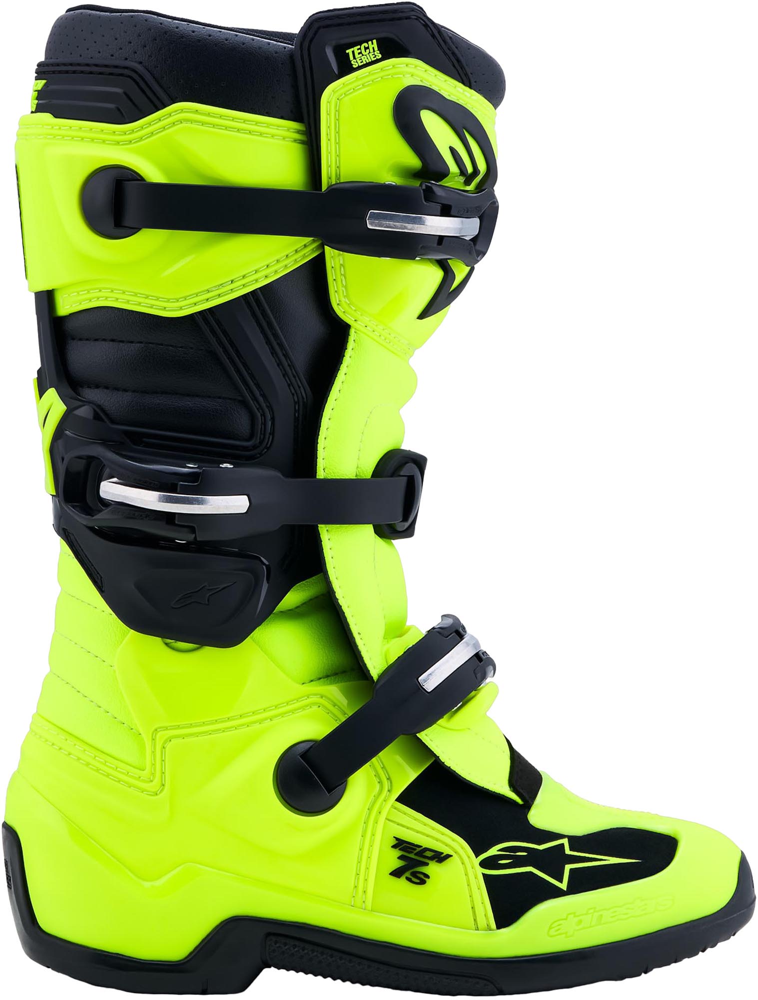 Alpinestars Tech 7S Motocrossstøvler til unge neongul/sort 6 Figur 5