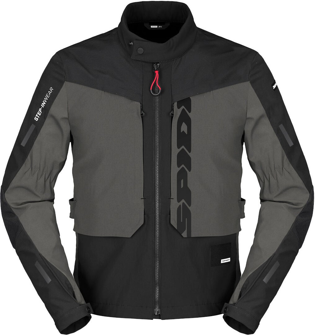Spidi Terran Tex Motorcycle Textile Jacket black/dark grey XXL Figure 1