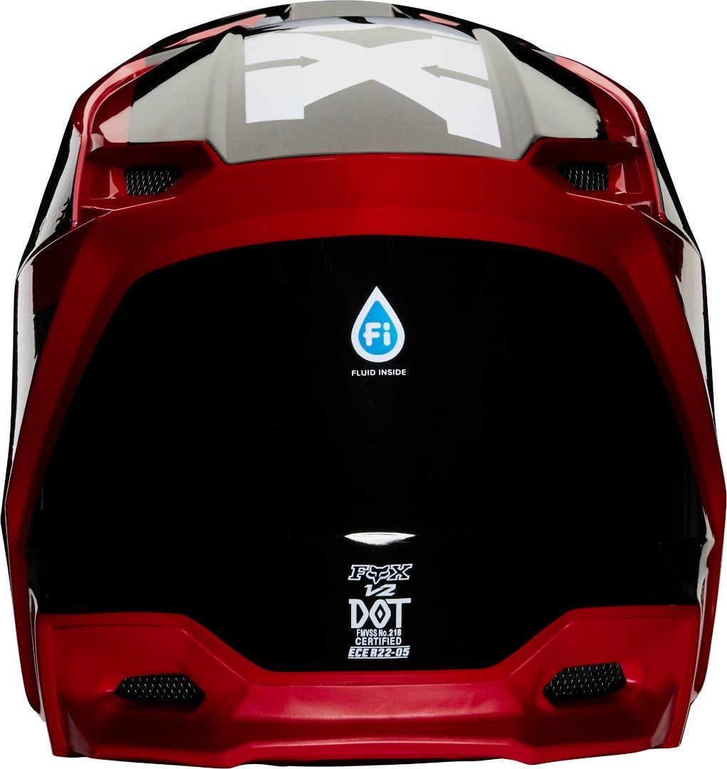 Fox V2 Hayl Jugend Motocross Helm rot M Abbildung 3