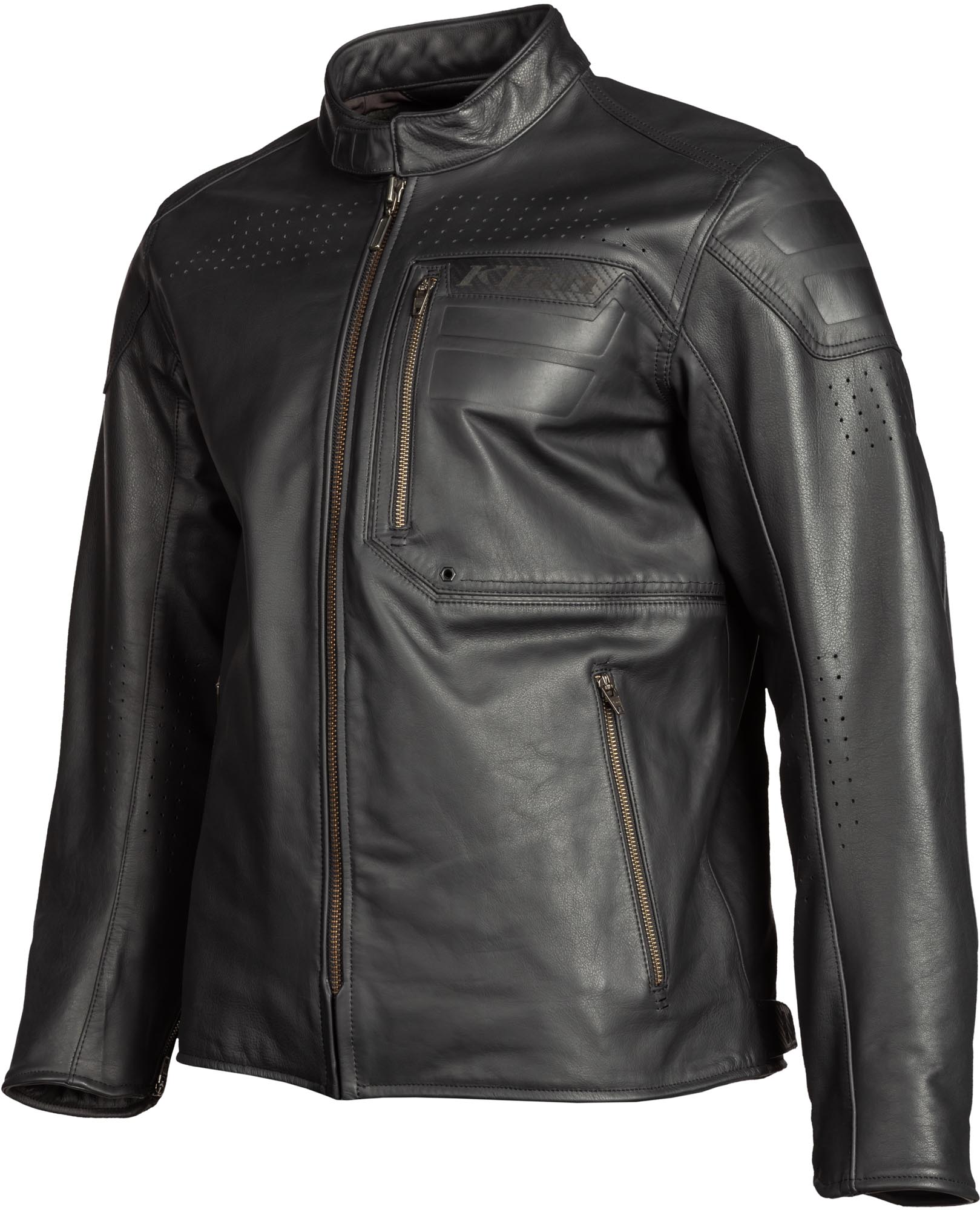 Klim Sixxer Motorrad Lederjacke schwarz M Abbildung 1
