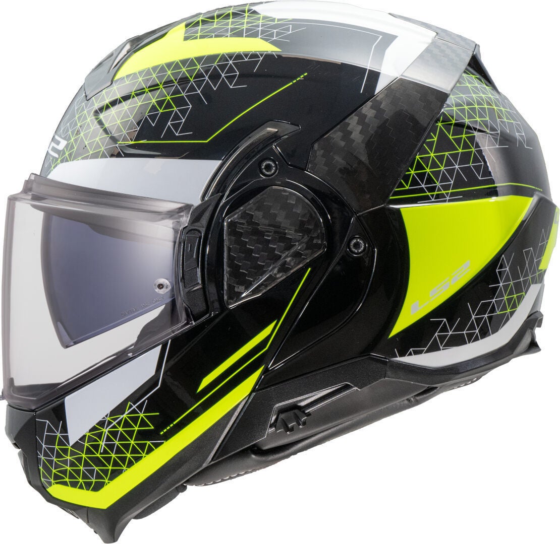 LS2 FF910 Advant II Astral Hjelm sort/neon-gul XL (61/62) Figur 1