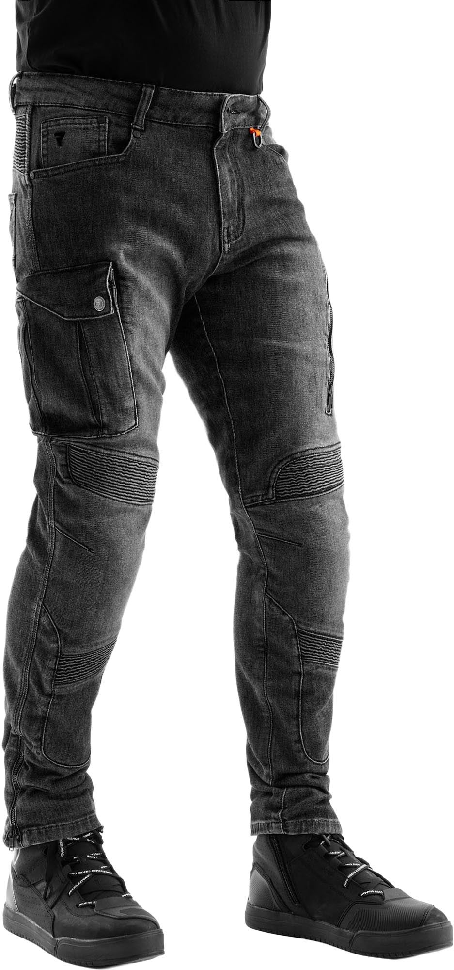 Rebelhorn Vandal Mono Motorcycle Jeans black washed out 28/32 Figure 3