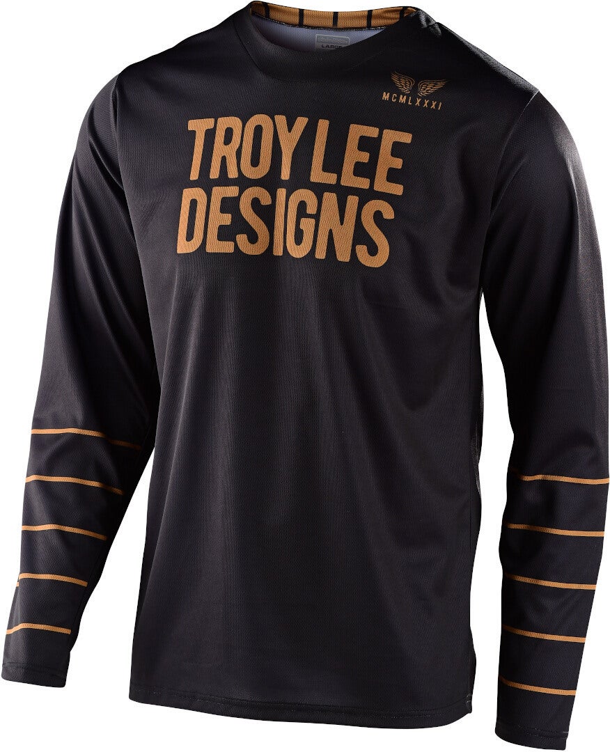 Troy Lee Designs GP Pinstripe Motocross Jersey Sort M Figur 1