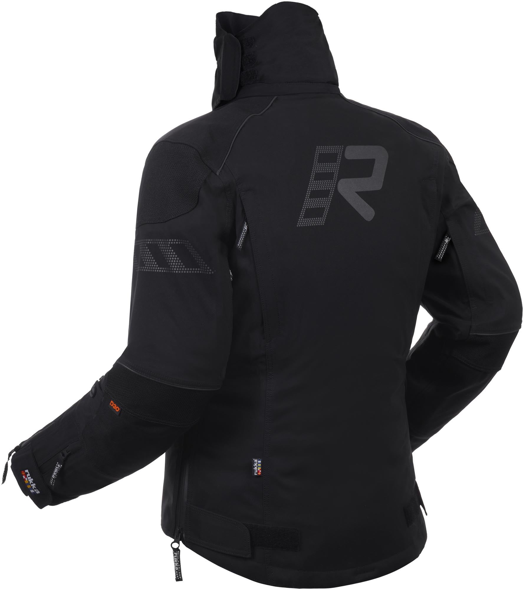 Rukka Flexorina waterdichte dames motorfiets textieljas zwart/grijs 42 Figuur 2