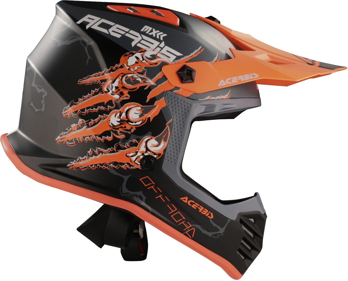 Acerbis Profile Rex Kids Cască de motocross Negru mat/portocaliu Y/M (49/50) Figura 8