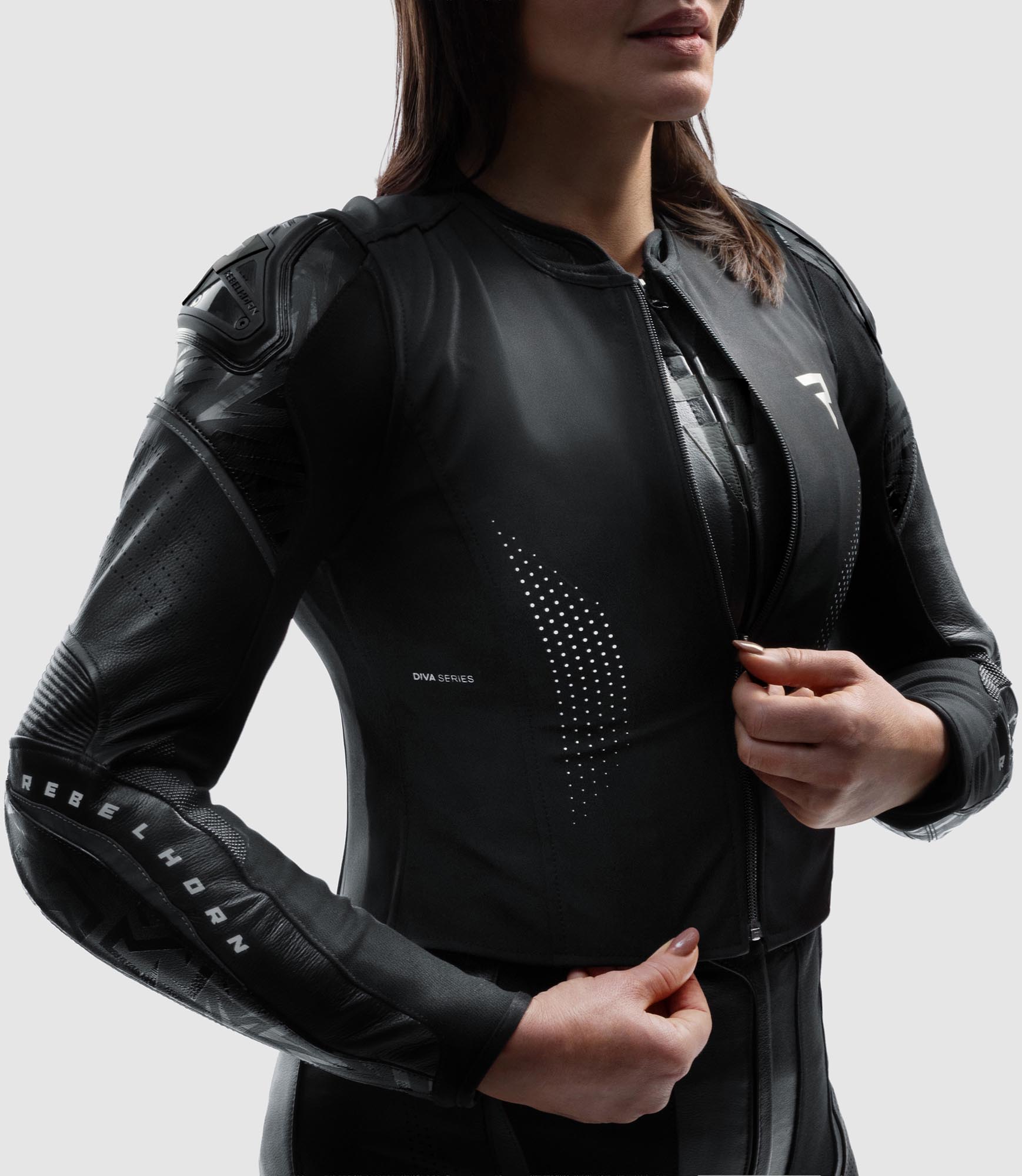 Rebelhorn Diva RS Damen Motorrad Lederjacke schwarz 36 Abbildung 5