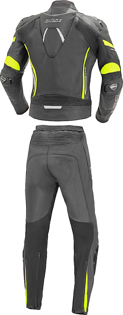 Büse Imola Two Piece Ladies Motorcycle Leather Suit black/yellow 44 Figure 2
